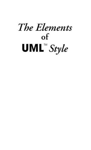 Cover image for The elements of UML style