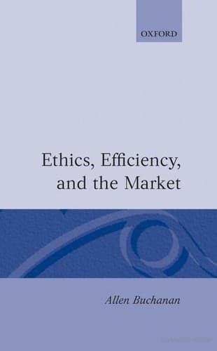 Cover image for Ethics, efficiency and the market