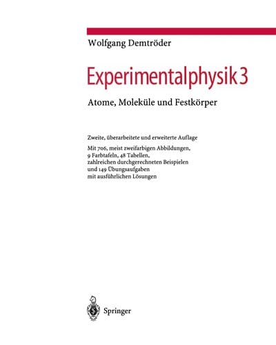 Cover image for Experimentalphysik 3