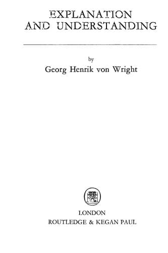 Cover image for Explanation and understanding.