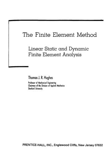 Cover image for The finite element method