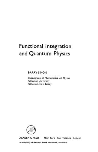 Cover image for Functional integration and quantum physics