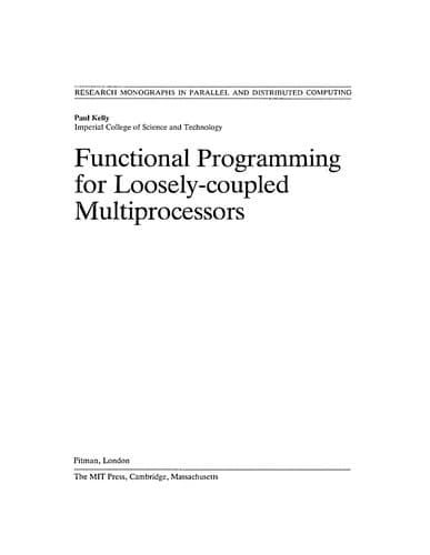 Cover image for Functional programming for loosely-coupled multi processors