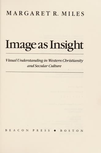 Cover image for Image as insight