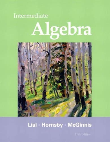 Cover image for Intermediate algebra