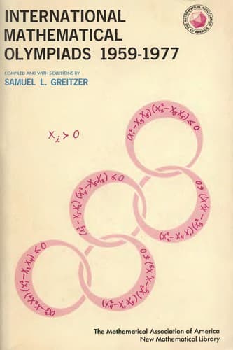 Cover image for International Mathematical Olympiads, 1959-1977
