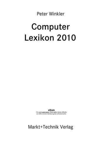 Computer Lexikon 2010