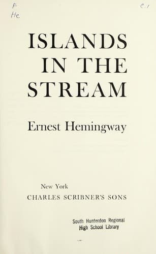 Cover image for Islands in the stream.