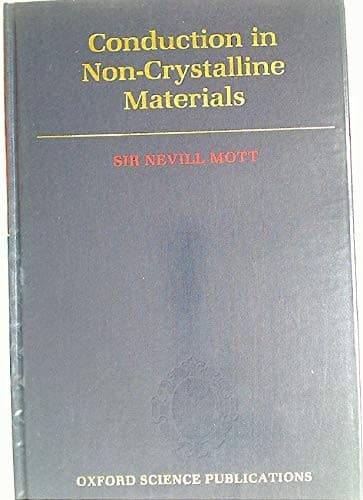 Cover image for Conduction in non-crystalline materials