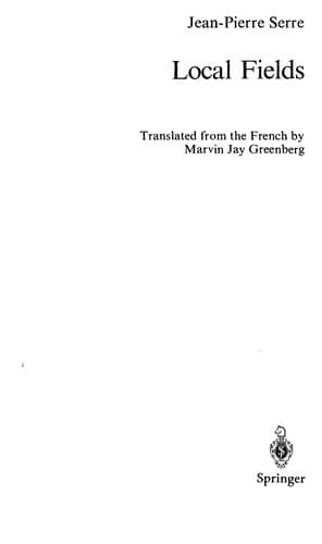 Cover image for Local fields