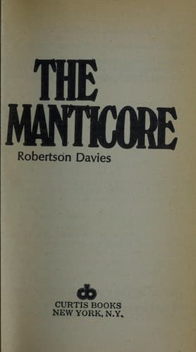 Cover image for The manticore