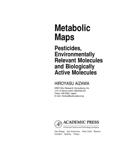 Cover image for Metabolic maps