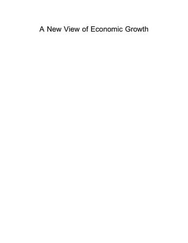 Cover image for A new view of economic growth