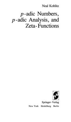 Cover image for P-adic numbers, p-adic analysis, and zeta-functions