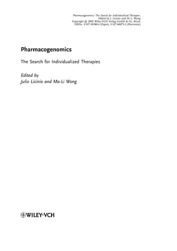 Pharmacogenomics