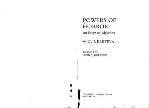 Cover image for Powers of horror