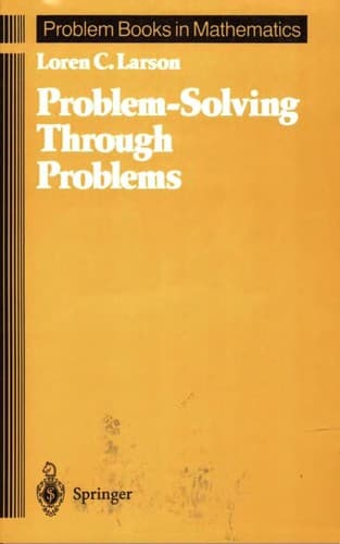 Cover image for Problem-solving through problems