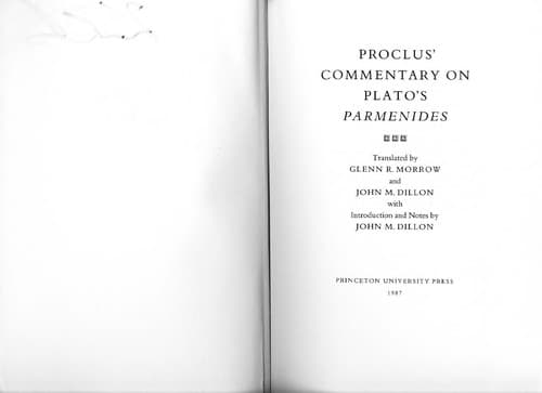 Cover image for Proclus' Commentary on Plato's Parmenides