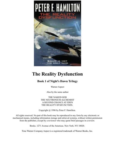 Cover image for The reality dysfunction