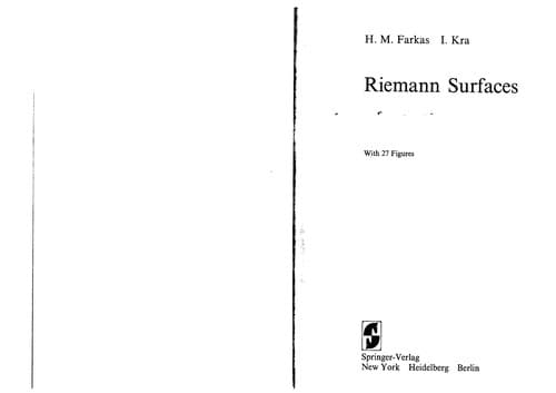 Cover image for Riemann surfaces