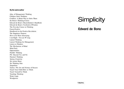 Cover image for Simplicity