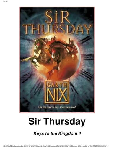 Cover image for Sir Thursday