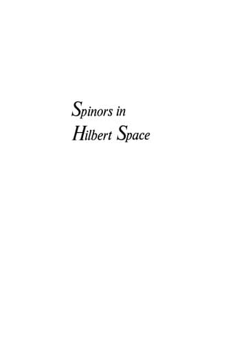 Cover image for Spinors in Hilbert Space