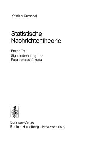 Statistische Nachrichtentheorie
