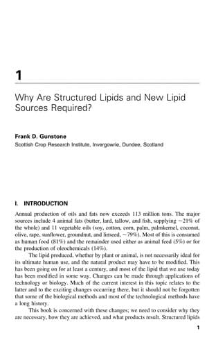 Cover image for Structured and modified lipids