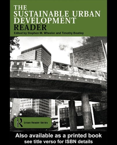 Cover image for The sustainable urban development reader