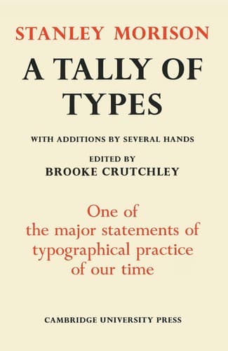 Cover image for A tally of types.