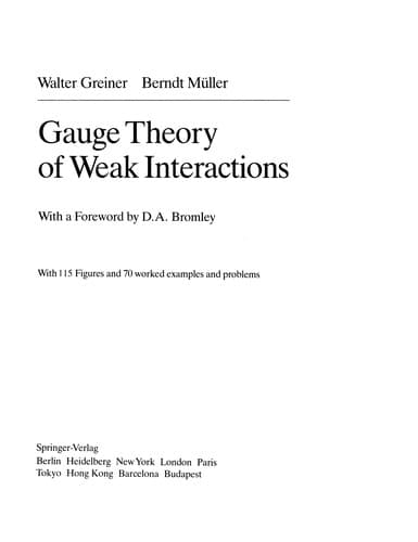 Cover image for Gauge theory of weak interactions