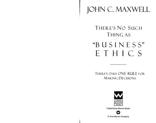 Cover image for There's no such thing as business ethics