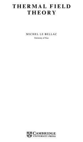 Cover image for Thermal field theory