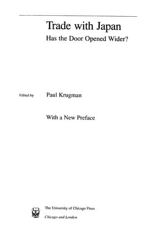 Cover image for Trade with Japan