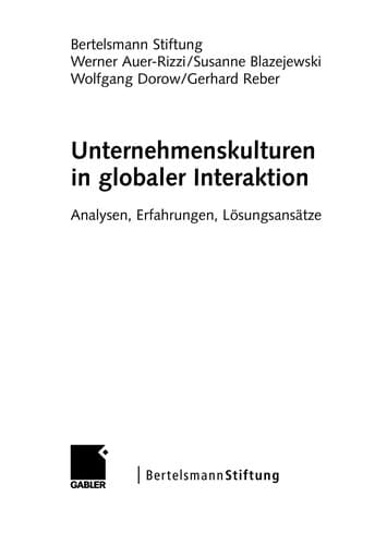 Unternehmenskulturen in globaler Interaktion