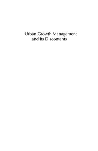 Urban growth management and its discontents