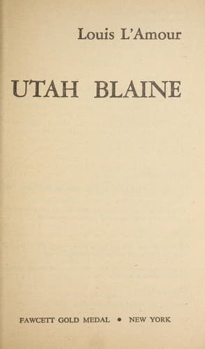 Cover image for Utah Blaine