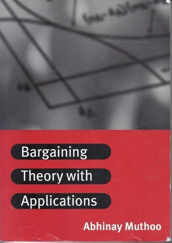 Cover image for Bargaining theory with applications