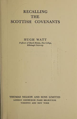 Recalling the Scottish covenants