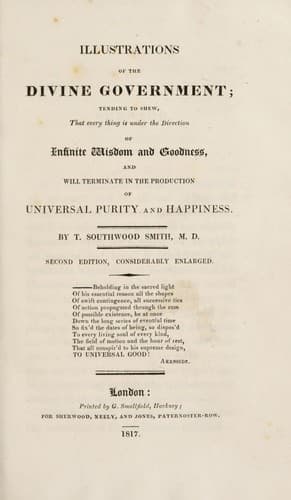 Illustrations of the divine government
