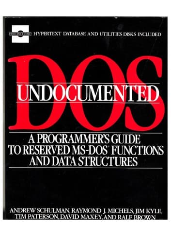 Cover image for Undocumented DOS