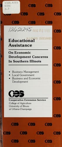 Educational assistance on economic development concerns in southern Illinois
