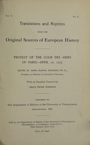 Protest of the Cour des aides of Paris
