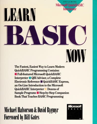Cover image for Learn BASIC now