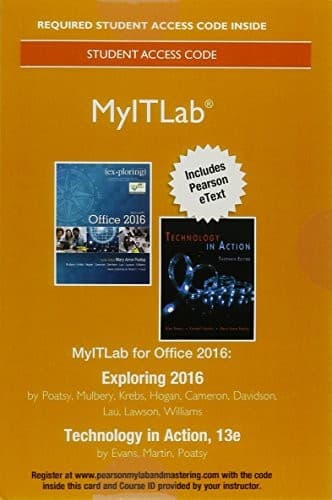 Cover image for Mylab It with Pearson Etext -- Access Card -- For Exploring 2016 with Technology in Action