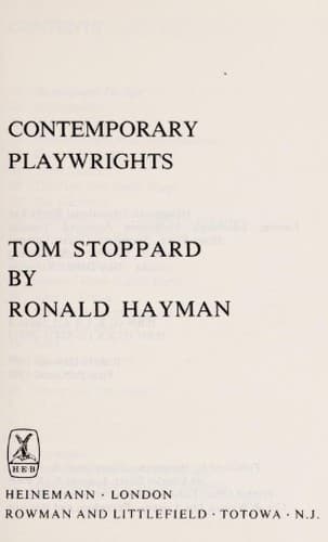 Cover image for Tom Stoppard