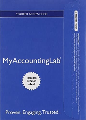Cover image for MyLab Accounting with Pearson eText -- Access Card -- for Horngren's Accounting