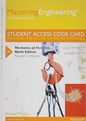 Cover image for MasteringEngineering with Pearson eText -- Standalone Access Card -- for Mechanics of Materials