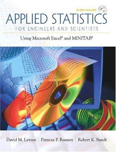 Cover image for Applied Statistics For Engineers and Scientists Using Microsoft Excel and MINITAB (With CD-ROM)